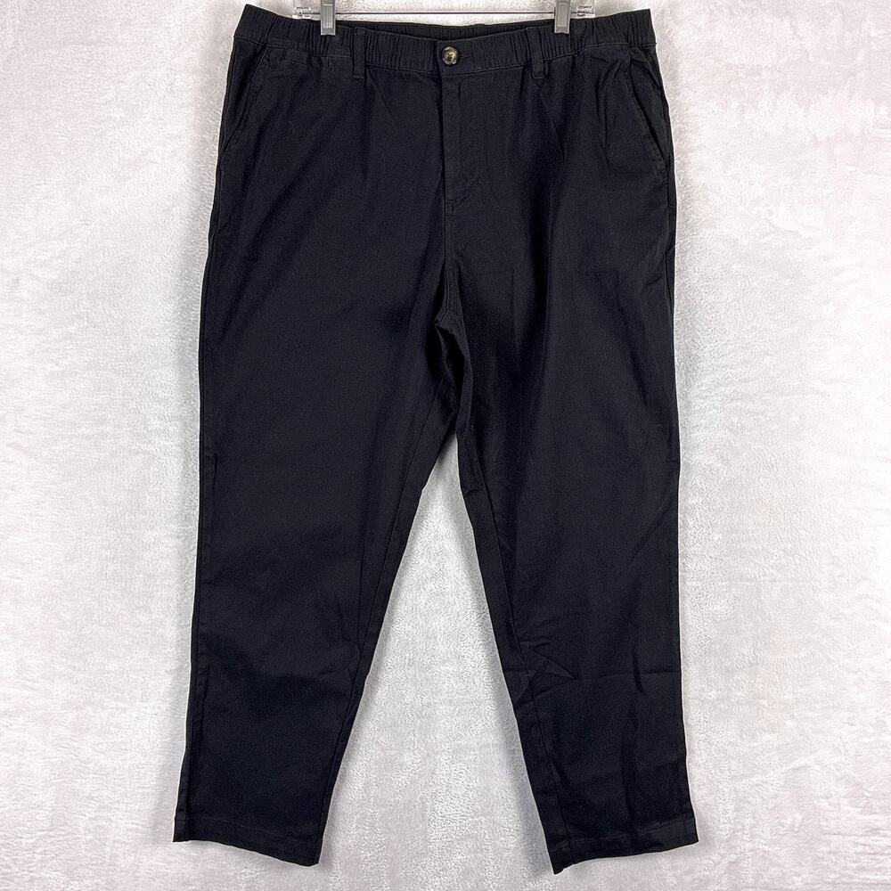Cove USA Pants Mens 38x30 Black Pull On Chino Outdoor Hiking Beach Preppy